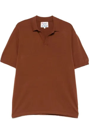 MC2 SAINT BARTH Koszulki, Mężczyzna, brązowy, S, Brązowy Polo z Bawełny