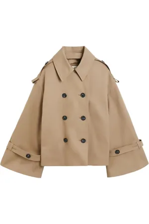 By Malene Birger Płaszcze, Kobieta, Beżowy, M, Bawełna, Alisandra Trench Coat