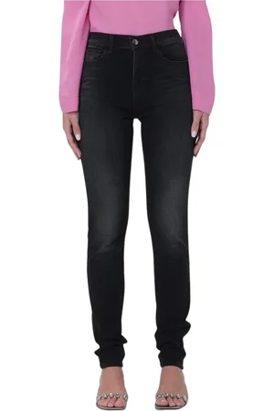 Emporio Armani Jeansy, Kobieta, Czarny, W26, Klasyczne Niebieskie Skinny Jeansy