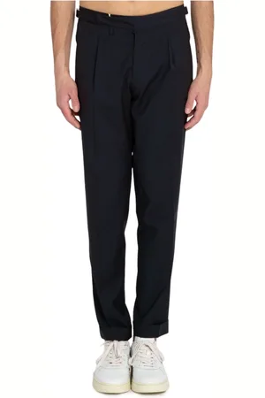 Briglia 1949 Spodnie, Mężczyzna, Niebieski, M, Wool Pants Quartieri Zignone