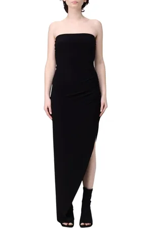 Norma Kamali Sukienki, Kobieta, Czarny, L, Elegancka Czarna Sukienka Maxi