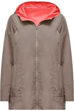 Bomboogie Płaszcze, Kobieta, Beżowy, S, Reversible Bicolor Parka dla kobiet