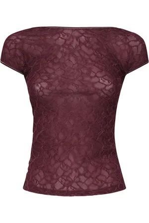 Pinko Bluzki, Kobieta, brązowy, XS, Koronkowe Swetry