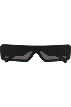 Rick Owens Akcesoria, Kobieta, Czarny, ONE SIZE, Czarne okulary przeciwsłoneczne Temple