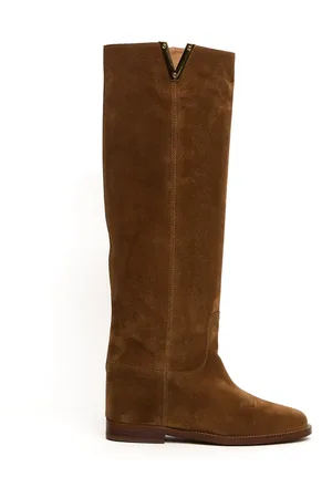 Via Roma Buty, Kobieta, brązowy, 36 EU, Zamsz, Zamszowy But w Brązowym