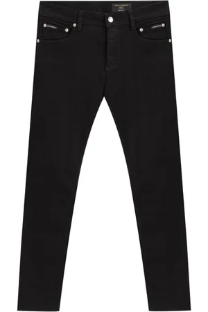 Dolce & Gabbana Jeansy, Mężczyzna, Czarny, M, Czarne Jeansyy i Spodnie z Bawełny