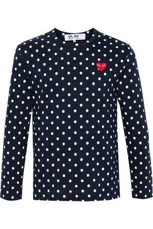 Comme des Garçons Koszulki, Mężczyzna, Niebieski, M, Niebieskie T-shirty i Pola