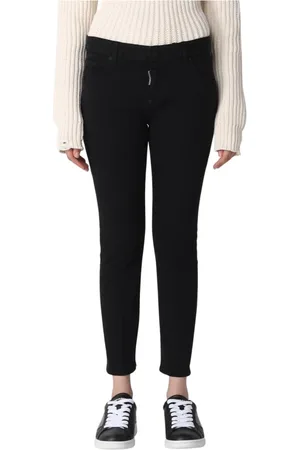 Dsquared2 Jeansy, Kobieta, Czarny, M, Denim, Czarne Dżinsy Skinny