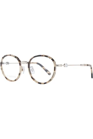 Swarovski Akcesoria, Kobieta, brązowy, ONE SIZE, Brązowe Okulary Optyczne Dla Kobiet Styl Okrągły