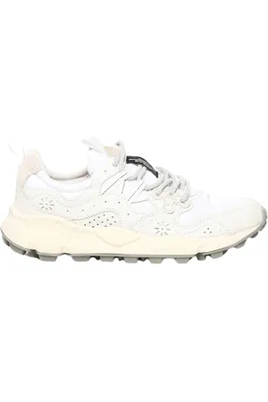 Flower Mountain Buty, Mężczyzna, Biały, 43 EU, Nylon, Białe sportowe buty Rulis Uni Suede/Nylon