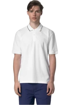 K-Way Koszulki, Mężczyzna, Biały, 2XL, Męska Koszulka Polo Simor Piqué