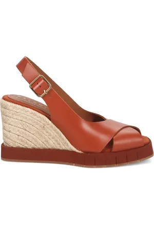Paloma Barceló Buty, Kobieta, Pomarańczowy, 36 EU, Wanda Calidis Terracota Skórzane Sandały