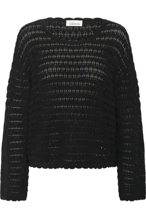 Karen by Simonsen Swetry, Kobieta, Czarny, M, Oversized Pullover Sweater Meteorite