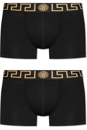 VERSACE Bielizna, Mężczyzna, Czarny, 2XL, Dwupak bokserek z logo