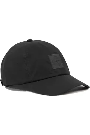 Stone Island Akcesoria, Mężczyzna, Czarny, ONE SIZE, Kapelusz z oddychającej bawełnianej tkaniny