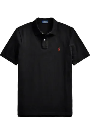 Ralph Lauren Koszulki, Mężczyzna, Czarny, M, Dzianinowe Swetry z Krótkim Rękawem