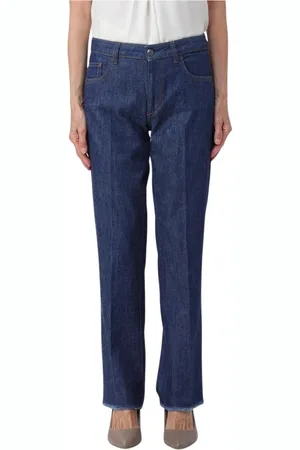 FAY Jeansy, Kobieta, Niebieski, W29, Denim, Klasyczne Jeansyy z Surowym Brzegiem