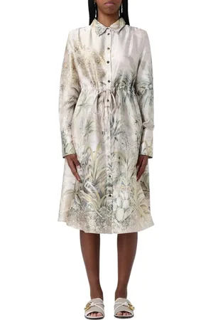 Liu Jo Sukienki, Kobieta, Beżowy, XS, Elegancka Piaskowa Sukienka z Eleganckim Designem