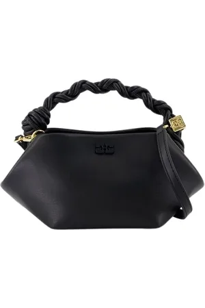 Ganni Torebki, Kobieta, Czarny, ONE SIZE, Skóra, Mini Torebka Crossbody