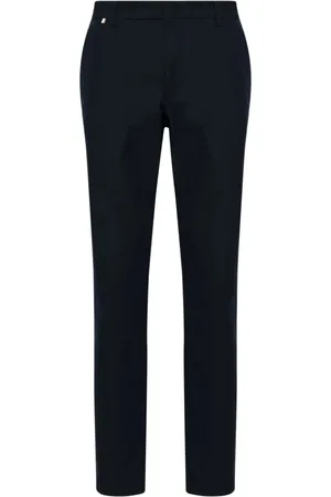 HUGO BOSS Spodnie, Mężczyzna, Niebieski, M, Spodnie Slim Fit z Bawełny Stretch