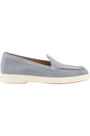 santoni Buty, Kobieta, Niebieski, 39 1/2 EU, Beżowe Mokasyny dla Kobiet