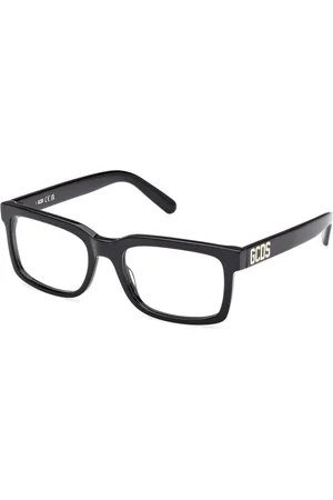 GCDS Akcesoria, unisex, Czarny, 53 MM, Okulary Modowe Czarna Ramka