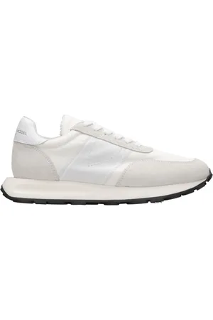 Philippe model Buty, Kobieta, Biały, 39 EU, Zamsz, Białe Sneakersy z Podeszwą Gumową