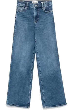 Frame Jeansy, Kobieta, Niebieski, W28, Spodnie Slim Palazzo Tribute