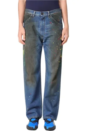 Vivienne Westwood Jeansy, Mężczyzna, Niebieski, W33, Klasyczne Straight-Leg Jeansy