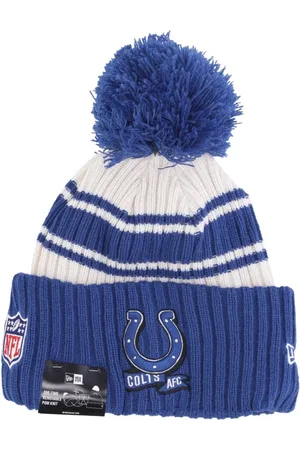 New Era Akcesoria, Mężczyzna, Niebieski, ONE SIZE, Colts Pom Pom Beanie Hat