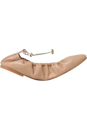 Twin-Set Buty, Kobieta, brązowy, 38 EU, Eleganckie Camel Ballet Flats
