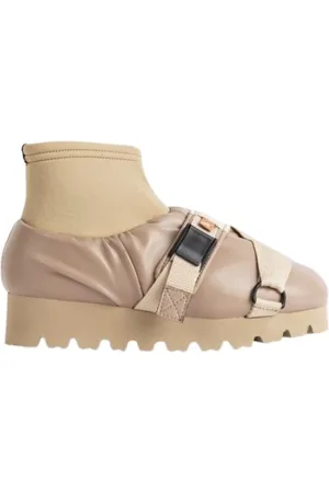 Yume Yume Buty, Kobieta, Beżowy, 41 EU, Klapki z wegańskiej skóry z sznurówką