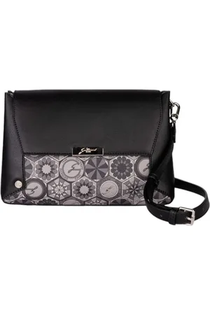 Gattinoni Torebki, Kobieta, Czarny, ONE SIZE, Teodosia Flap Messenger Torba Czarna PVC