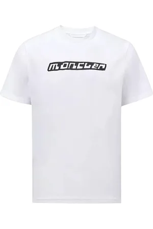 Moncler Koszulki, Mężczyzna, Biały, S, Klasyczny T-shirt dla mężczyzn i kobiet