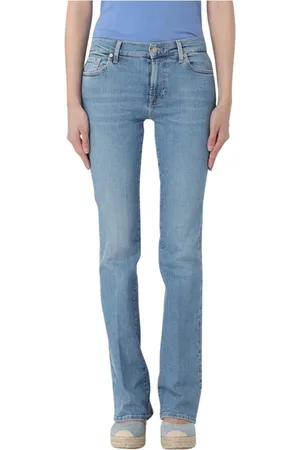 7 for all Mankind Jeansy, Kobieta, Niebieski, S, Denim, Klasyczne Bootcut Jeansy