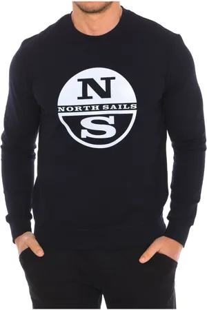 North Sails Bluzy, Mężczyzna, Niebieski, S, Nylon, Żakiet z okrągłym dekoltem