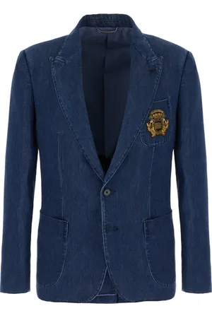 Dolce & Gabbana Kurtki, Mężczyzna, Niebieski, M, Stylowe Kurtki i Kamizelki Kolekcja
