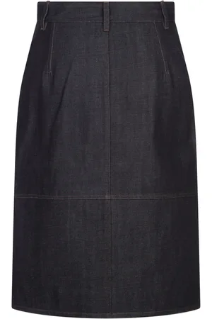 Jil Sander Spódnice, Kobieta, Niebieski, S, Niebieska Bawełniana Spódnica
