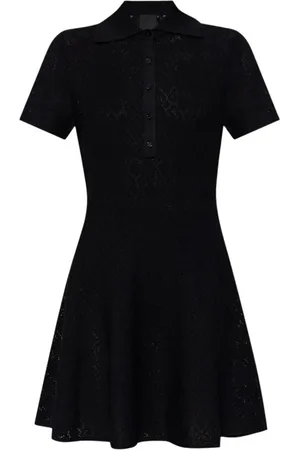 Givenchy Sukienki, Kobieta, Czarny, L, Elegancka Mini Sukienka z Otwartym Spodem