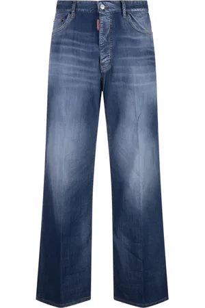 Dsquared2 Jeansy, Mężczyzna, Niebieski, XL, Niebieskie Bawełniane Elastanowe Spodnie