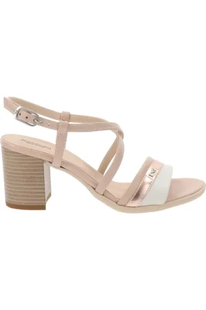 Nero Giardini Buty, Kobieta, Różowy, 36 EU, Skóra, Skórzane Sandały Damskie Elegancki Styl
