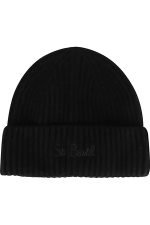 MC2 SAINT BARTH Akcesoria, Kobieta, Czarny, ONE SIZE, Kaszmir, Zimowa czapka zimowa moda