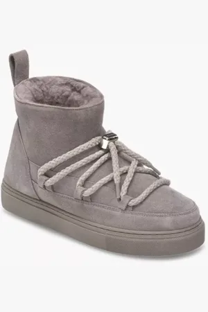 INUIKII Buty, Kobieta, Szary, 39 EU, Zamsz, Szare Zamszowe Sneakersy