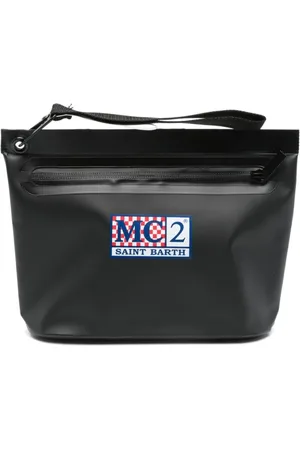 MC2 SAINT BARTH Torebki, Mężczyzna, Czarny, ONE SIZE, Czarna torebka na ramię 