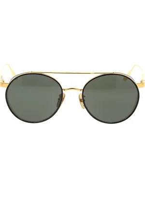 Linda Farrow Akcesoria, unisex, Żółty, ONE SIZE, Eleganckie Okulary Przeciwsłoneczne z Unikalnym Stylem