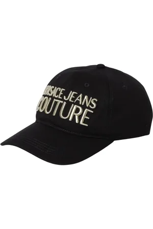 VERSACE Akcesoria, Mężczyzna, Czarny, ONE SIZE, Czarna Czapka Baseballowa Stylowy Dodatek