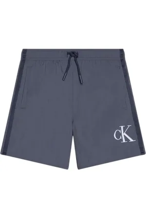 Calvin Klein Stroje kąpielowe, Mężczyzna, Szary, S, Szare Spodenki Morskie Regular Fit