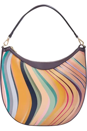Paul Smith Torebki, Kobieta, Wielobarwność, ONE SIZE, Dusky Swirl Skórzana Torba Hobo