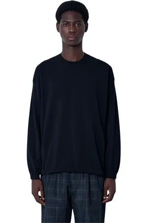 Comme des Garçons Bluzy, Mężczyzna, Czarny, S, Bawełniany Sweter z Nadrukiem Logo
