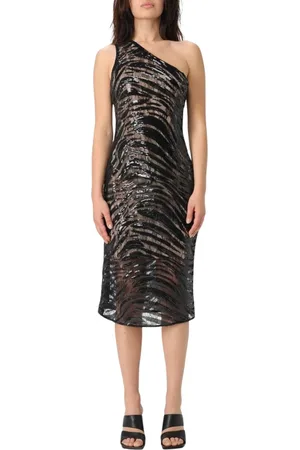 Roberto Cavalli Sukienki, Kobieta, Czarny, L, Elegancka Czarna Sukienka Wieczorowa